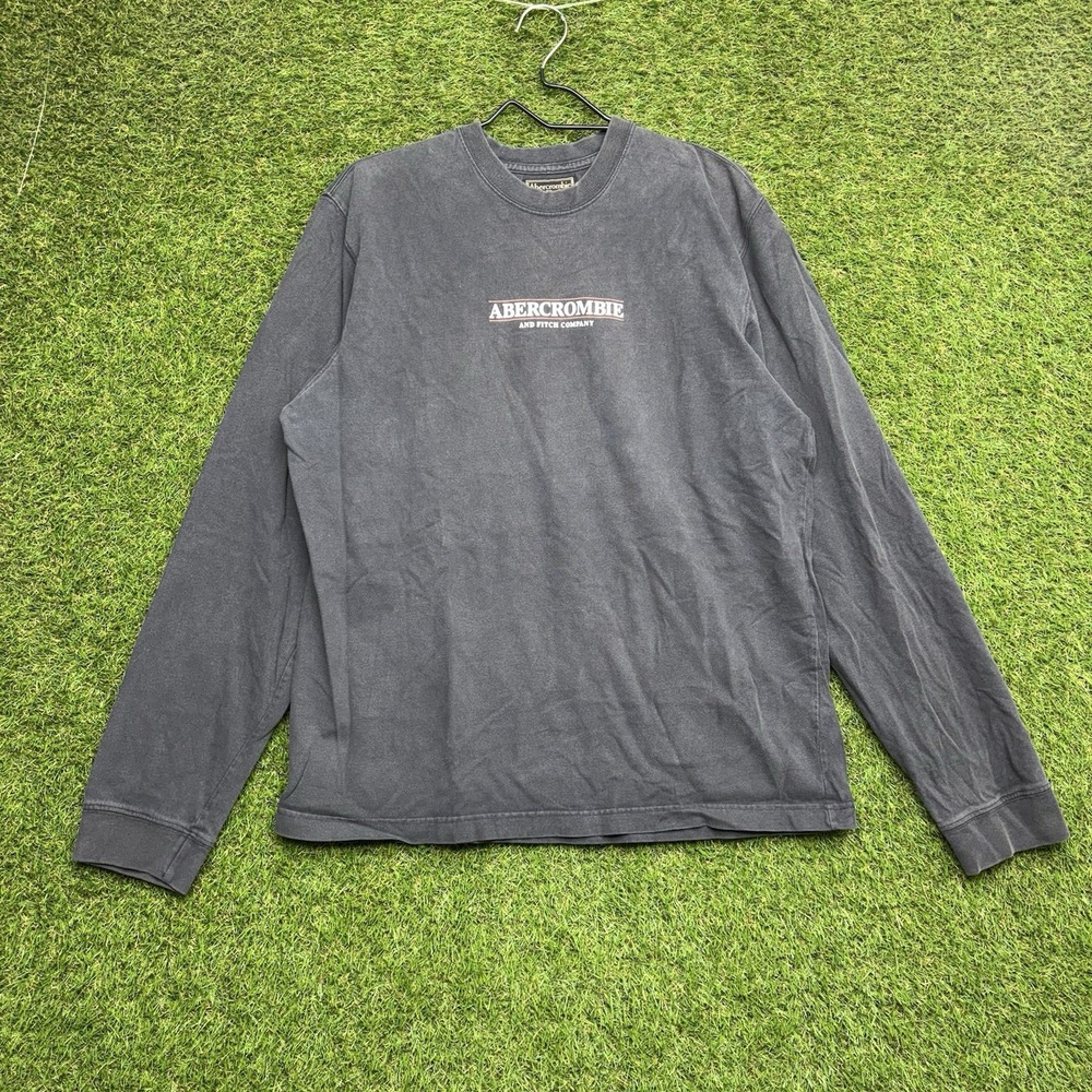 Vintage Abercrombie And Fitch Shirt Mens XL Long Sleeve Logo Casual Faded y2k